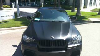 2011 BMW X6 M wrapped in Matte flat Black by DBX [upl. by Xuerd498]