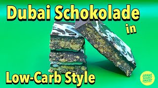 Dubai Schokolade in LowCarb Style  Zuckerfreie Schokolade 🍫 [upl. by Aon]