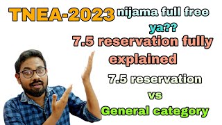 TNEA2023  75 reservation fully explained  Seat matrix  75 reservation vs general category [upl. by Irrehc]