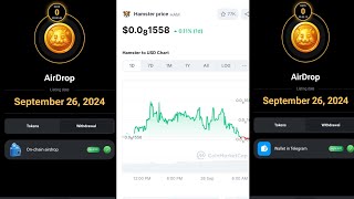 Hamster Price Live 🔴 On chain Airdrop Transfer amp Withdraw into Bank  Hamster Withdraw kaise kare [upl. by Kleper]