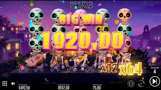 Esqueleto Explosivo 2 Bonus feature 133x on €75 bet [upl. by Akienaj399]