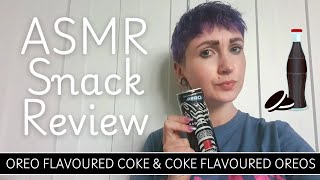 Unhinged ASMR Snack Review  Eating Coke Oreos amp Drinking Oreo Coke [upl. by Carmelina]