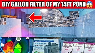 HOW TO MAKE DIY POND FILTER EASY  CANISTER FILTER homemade india best aquarium filter Diy koi pond [upl. by Ilecara]