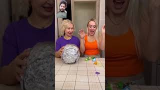 Shocking gift 😂😂💯 funny foil balloon challenge prank [upl. by Annirac]