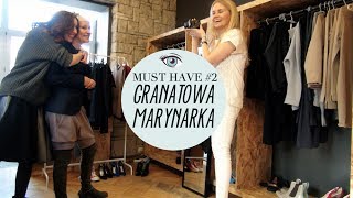 MUST HAVE 2 GRANATOWA MARYNARKA [upl. by Eirrak]