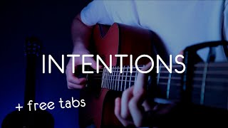 Justin Bieber  Intentions ft Quavo  Acoustic Fingerstyle Cover  Guitar Tutorial free tabs [upl. by Doi532]