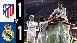 HIGHLIGHTS  Atlético 11 Real Madrid  LaLiga 202425 [upl. by Ahsilad]