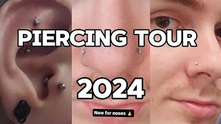 Piercing Tour 2024  a tour of all my piercings [upl. by Yokoyama]