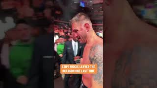 Stipe leaves the Octagon for the final time 👏 UFC309 [upl. by Iffar176]