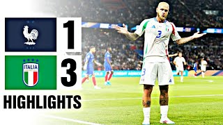 Francia  Italia 13 Hightlights  UEFA Nations League 2024 [upl. by Anik]