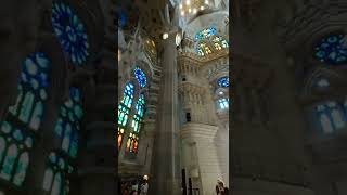 Inside the Sagrada Familia  Barcelona Spain [upl. by Jerald]