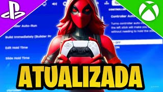 ATUALIZOU A MELHOR CONFIGURAÇÃO DE FORTNITE PARA CONTROLE MELHOR CONFIGURAÇÃO PARA CONSOLE PS4PS5 [upl. by Neelav]