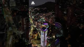 Bogotá Nocturna colombia turismo dronero heredero travel djimini [upl. by Helali]