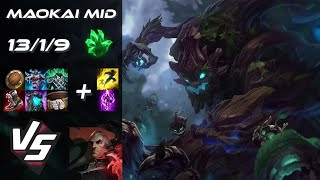 MID Maokai vs Swain  NA Grandmaster Patch 1423 [upl. by Saitam]