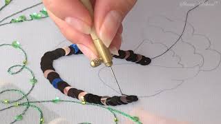 Luneville Embroidery Tutorial Professional Lesson 7 [upl. by Onilatac]