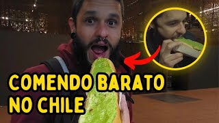 Como COMER BARATO em SANTIAGO  Comidas TÍPICAS DE RUA [upl. by Ashil]