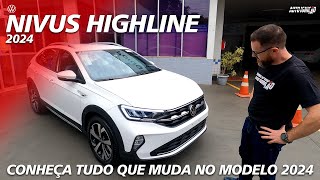 VW NIVUS HIGHLINE 2024  Confira Tudo Que Muda No Modelo 2024 [upl. by Nylitak]