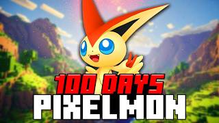 I Spent 100 Days in Minecraft Pixelmon Heres What happened [upl. by Merell]