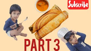 samayal Karan part 3  dosai ootum tharunam  siblings akkathambipasam viralbaby fun [upl. by Nelehyram352]