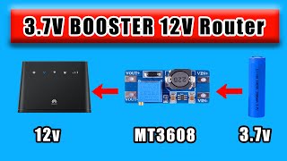 Boost Your Voltage From 37v To 12v With Mt3608  Dc To Dc Step Up Converter [upl. by Jehius598]