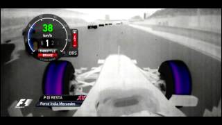 Tire Heat On F1 Cars  Infrared Camera [upl. by Namolos]