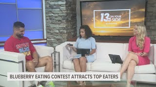 Competitive eaters to face off at firstever Great American Blueberry Championship [upl. by Anahsahs]