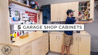 5 Garage Shop Cabinets for Ultimate DIY Storage [upl. by Ylelhsa236]