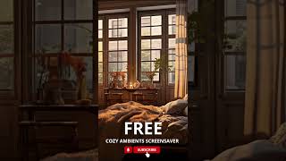 FREE SCREENSAVER PREMIUM fireplace screensaver subscribe [upl. by Jestude]