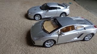 Nissan GTR Vs Lamborghini Gallardo  Stop Motion Video [upl. by Potter342]