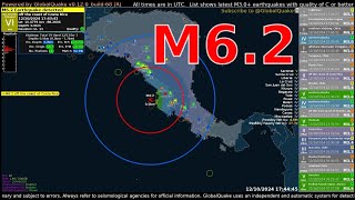 M62 Earthquake hits Costa Rica  October 12th 2024 [upl. by Adnaram157]