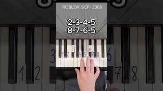 SCP 3008 Friday Theme Piano Tutorial shorts [upl. by Jenkel868]