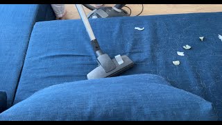 Vacuuming sofa and carpets with Miele vacuum cleaner [upl. by Baruch499]