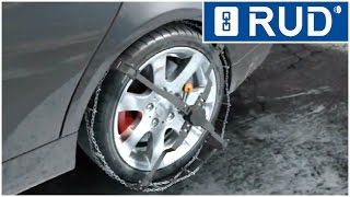 RUD comfort Centrax Snow chains  Fitting Instruction [upl. by Iveel]