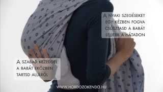 Egyszerű hátonhordozás  batyu  hátizsák  rucksack carry Rückentrage einfach [upl. by Anima]