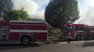 Structure fire  Tacoma Washington Fire Department [upl. by Avlasor286]