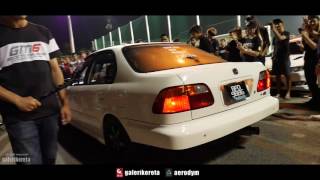 R34 vs Civic vs Toyota 86 vs Integra Exhaust Sound  XO AutoSport Street Style in Malaysia [upl. by Patience]