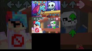 UNDERTALE X FNF But in Minecraft FANMADE [upl. by Mara]