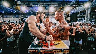 Leonidas Arkona VS Evgeny Prudnik  PIN EM ALL Armwrestling 15 [upl. by Ninel]