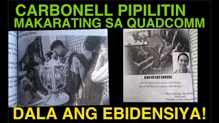 CARBONELL PIPILITIN MAKARATING SA QUADCOMM DALA ANG IBEDENSIYA [upl. by Ellehciram]