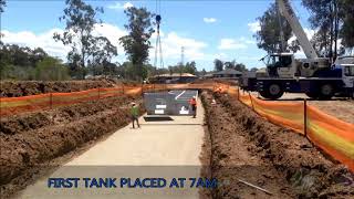 AUSTRALIAN TANKS  238000L On Site Stormwater Detention System [upl. by Ettenaej]