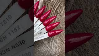 Czerwone Pudry Tytanowe Manicure Tytanowy NSN New Style of Nails paznokcie nails nailstyle fun [upl. by Agni]