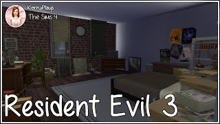 Resident Evil 3 Jill Valentines apartment Speed Build No CC The Sims 4 [upl. by Anitnoc]