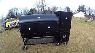 Smoker build out of 275 gallon tank part 9 The final part [upl. by Vera947]