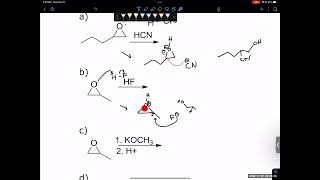 Organic Chemistry 1 Epoxide reactions practice problems [upl. by Nawuj]