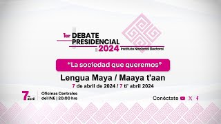 Primer Debate Presidencial  México 2024 Lengua Maya [upl. by Mars151]