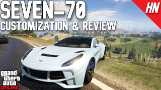 Dewbauchee Seven 70 Customization amp Review  GTA Online [upl. by Enialedam]