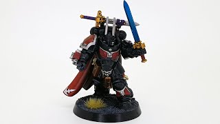 Dark Angel Gravis Captain  Warhammer 40k Model Showcase [upl. by Ahsille]