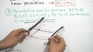 Condición para que dos rectas sean paralelas  geometría analítica PARTE 2 [upl. by Etty]