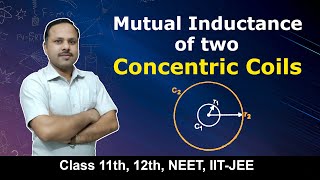 Mutual inductance of two Concentric Coils  12th Physics cbse umeshrajoria [upl. by Gaeta]