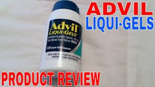 ✅ Advil Liqui Gels Pain Reliever Review 🔴 [upl. by Aicetel174]